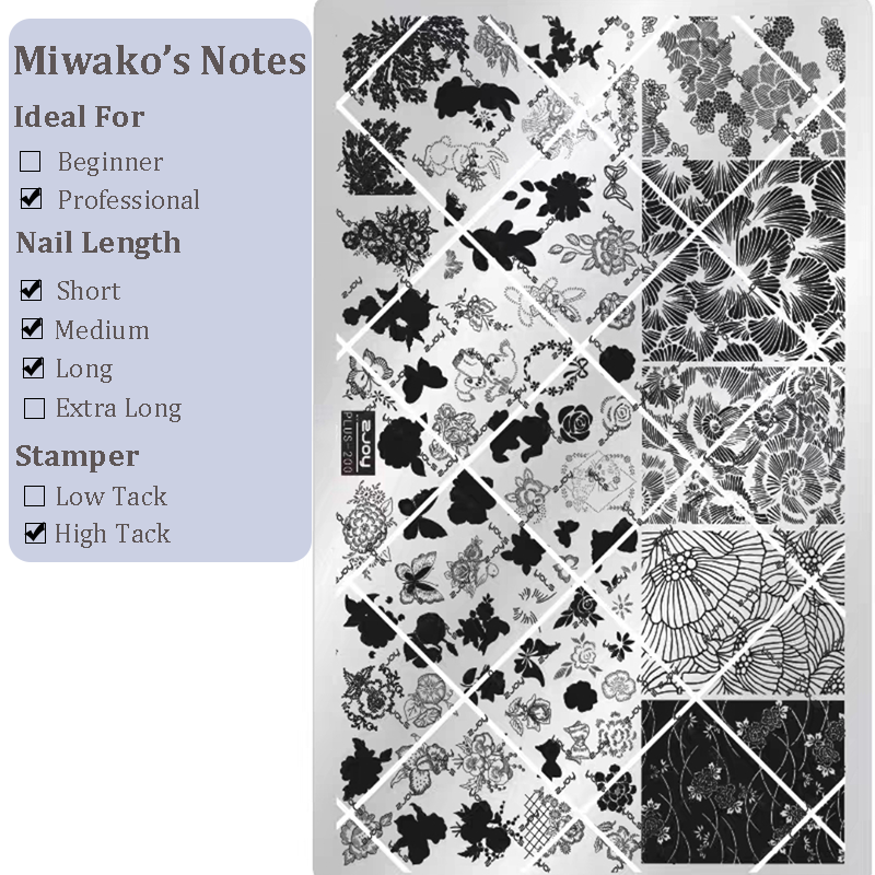 Cute Collage Stamping Plate - Korean style Nail Art for DIY Manicure Salon Design Supplies Tools