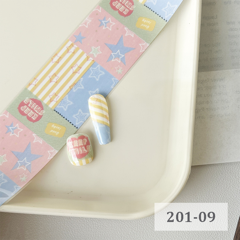 Denim Foil Transfer -1 Roll, 10 Rolls/1 Box Jeans Vintage Chic Nail Art Decals for DIY Decorations Supplies Design