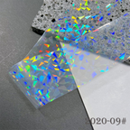 Transparent Iridescent  Foil Transfer -10 Rolls/1 Box Laser Starry Sky Star Holographic Nail Art Decals for DIY Decorations Supplies Design