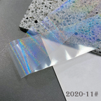 Transparent Iridescent  Foil Transfer -10 Rolls/1 Box Laser Starry Sky Star Holographic Nail Art Decals for DIY Decorations Supplies Design