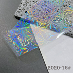 Transparent Iridescent  Foil Transfer -10 Rolls/1 Box Laser Starry Sky Star Holographic Nail Art Decals for DIY Decorations Supplies Design