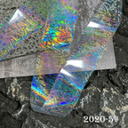 Transparent Iridescent  Foil Transfer -10 Rolls/1 Box Laser Starry Sky Star Holographic Nail Art Decals for DIY Decorations Supplies Design