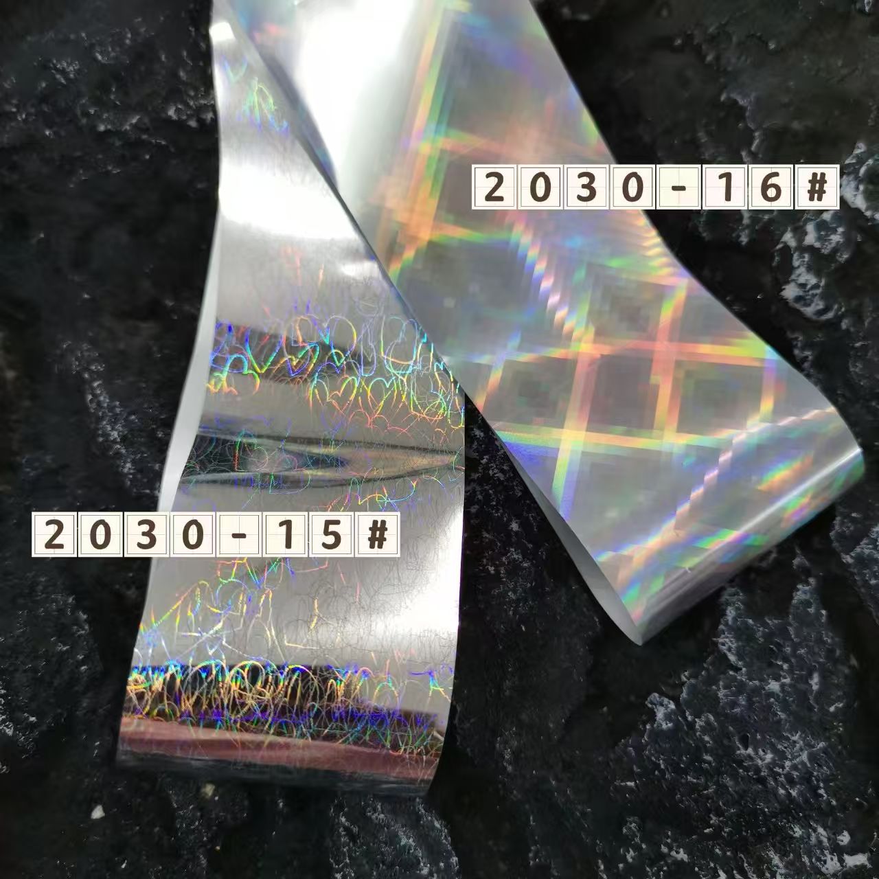 Holographic Foil Transfer -10 Rolls/1 Box Laser Starry Sky Iridescent Star Line Square Dot Nail Art Decals for DIY Decorations Supplies Design