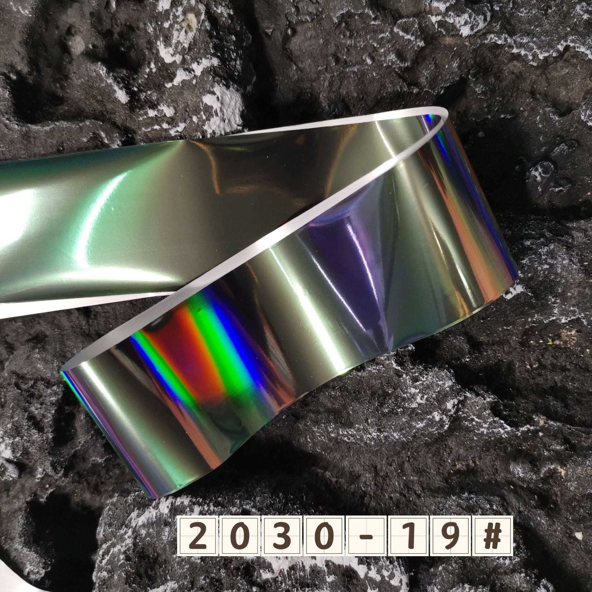 Holographic Foil Transfer -10 Rolls/1 Box Laser Starry Sky Iridescent Star Line Square Dot Nail Art Decals for DIY Decorations Supplies Design