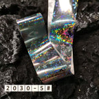 Holographic Foil Transfer -10 Rolls/1 Box Laser Starry Sky Iridescent Star Line Square Dot Nail Art Decals for DIY Decorations Supplies Design