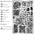 Fabric Stamping Plate - Lace Woolen Nail Art for DIY Manicure Salon Design Supplies Tools