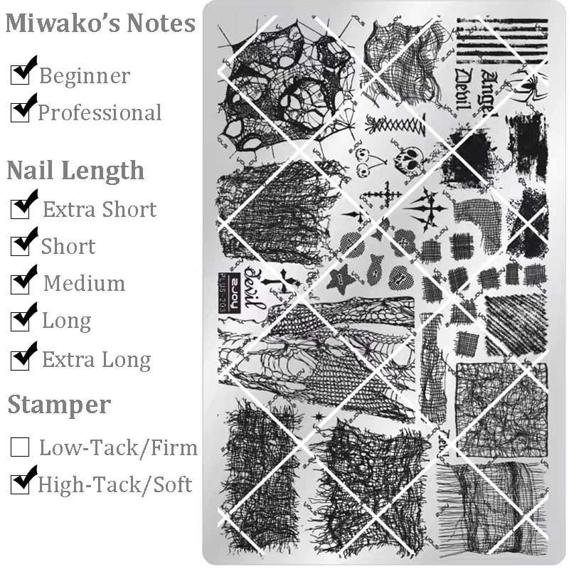 Fabric Stamping Plate - Lace Woolen Nail Art for DIY Manicure Salon Design Supplies Tools