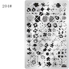 Floral Stamping Plate - Camellia Gardenia Orchid Iris Cute-style Nail Art for DIY Manicure Salon Design Supplies Tools