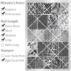 Animal Prints Stamping Plate - Leopard Zebra Cow  Nail Art for DIY Manicure Salon Design Supplies Tools