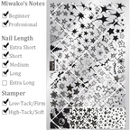 Star Stamping Plate - Zodiac Galaxy Pentagram Starburst Nail Art for DIY Manicure Salon Design Supplies Tools