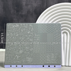 Extra-Large Stamping Plate Collection -Cute Cartoon Punk Graffiti Minimalist Futuristic Style Nail Art for DIY Manicure Salon Design Supplies Tools