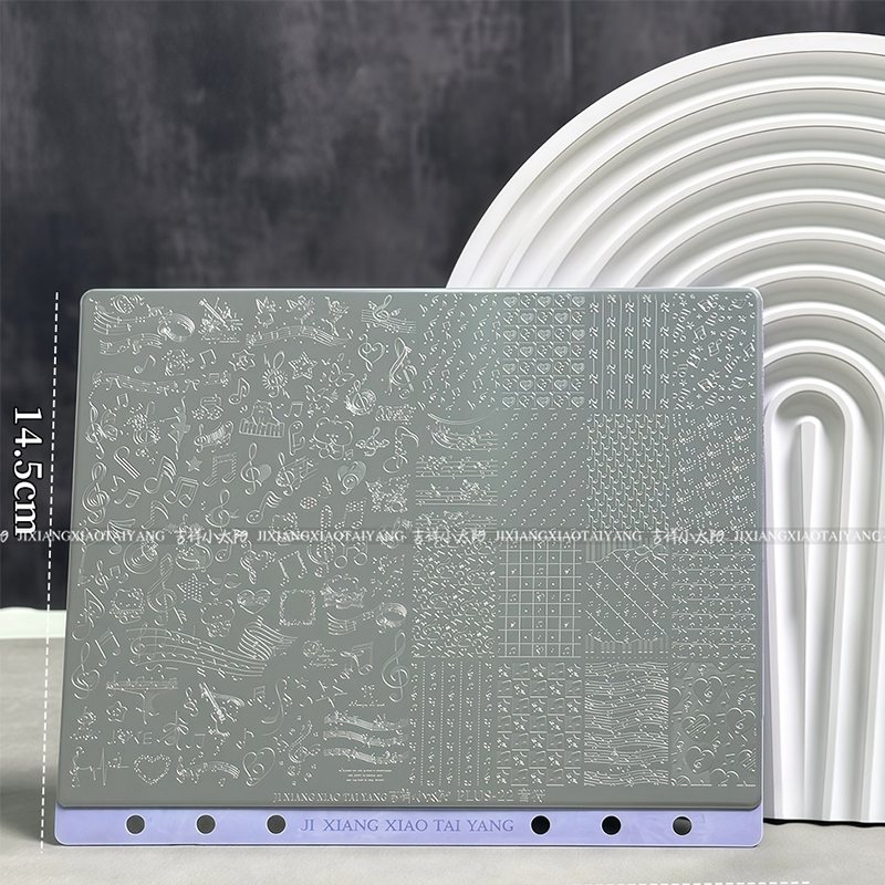 Extra-Large Stamping Plate Collection -Cute Cartoon Punk Graffiti Minimalist Futuristic Style Nail Art for DIY Manicure Salon Design Supplies Tools