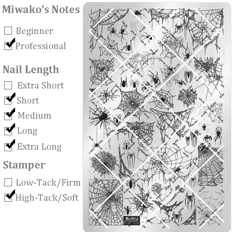 Halloween theme Nail Art Stamping Plate for DIY Manicure Salon Design Supplies Tools