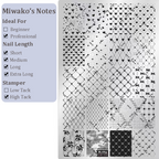 Heart Stamping Plate - Collage Cute Style Nail Art for DIY Manicure Salon Design Supplies Tools