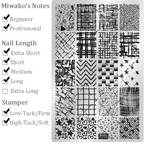 Sweater Stamping Plate - Wool Winter Nail Art  for DIY Manicure Salon Design Supplies Tools