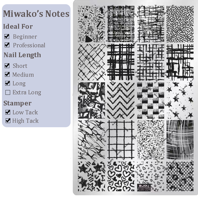 Sweater Stamping Plate - Wool Winter Nail Art  for DIY Manicure Salon Design Supplies Tools