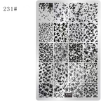 Floral Stamping Plate - Camellia Gardenia Orchid Iris Cute-style Nail Art for DIY Manicure Salon Design Supplies Tools