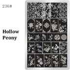 Floral Stamping Plate - Camellia Gardenia Orchid Iris Cute-style Nail Art for DIY Manicure Salon Design Supplies Tools