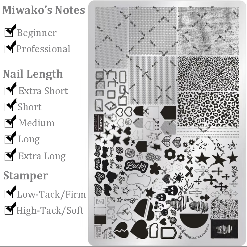 Fabric theme Nail Art Stamping Plate for DIY Manicure Salon Design Supplies Tools