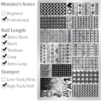 Sweater Stamping Plate - Wool Winter Nail Art  for DIY Manicure Salon Design Supplies Tools