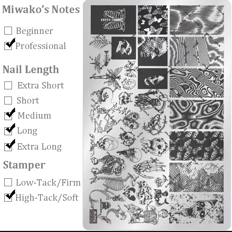 Halloween theme Nail Art Stamping Plate for DIY Manicure Salon Design Supplies Tools