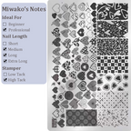 Heart Stamping Plate - Collage Cute Style Nail Art for DIY Manicure Salon Design Supplies Tools