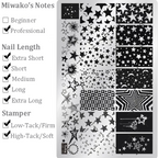 Star Stamping Plate - Zodiac Galaxy Pentagram Starburst Nail Art for DIY Manicure Salon Design Supplies Tools