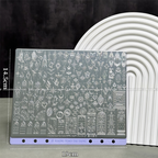 Extra-Large Stamping Plate Collection -Cute Cartoon Punk Graffiti Minimalist Futuristic Style Nail Art for DIY Manicure Salon Design Supplies Tools