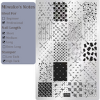 Cute Collage Stamping Plate - Korean style Nail Art for DIY Manicure Salon Design Supplies Tools