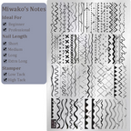 Lines Stamping Plate -Curves Water Ripples Cute-style Nail Art for DIY Manicure Salon Design Supplies Tools