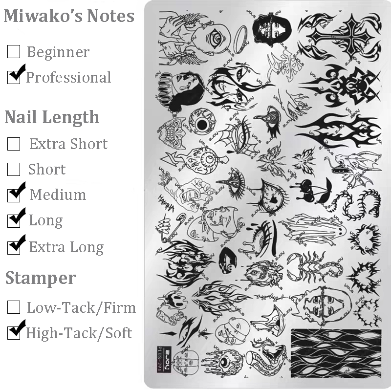 Halloween theme Nail Art Stamping Plate for DIY Manicure Salon Design Supplies Tools