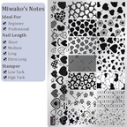 Heart Stamping Plate - Collage Cute Style Nail Art for DIY Manicure Salon Design Supplies Tools