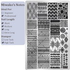 Sweater Stamping Plate - Wool Winter Nail Art  for DIY Manicure Salon Design Supplies Tools