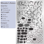 Cute Collage Stamping Plate - Korean style Nail Art for DIY Manicure Salon Design Supplies Tools