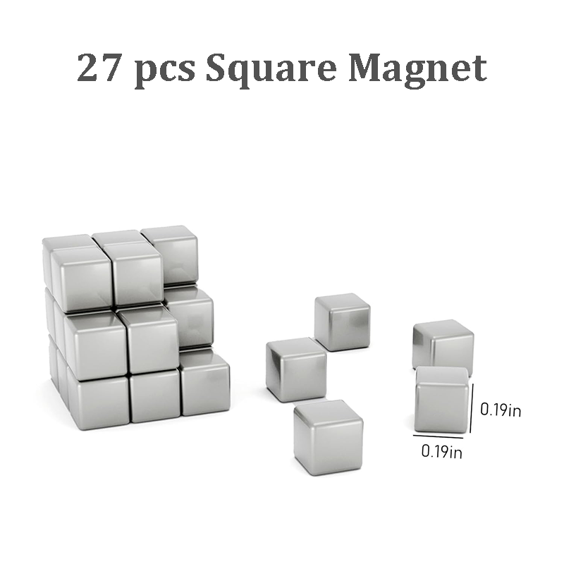 27Pcs Nail Magnet Squares for Beginner Professional - Grid Diagonals Pattern Designs Cat Eye Magnet Tool for Nail Art