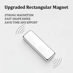 Rectangular  Nail Magnet for Beginner Professional - Ultra-Powerful Rectangular Cat-Eye Magnet Tool for Nail Art