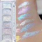 Glitter Mud for Beginner Professional-6 Colors Solid Foil Pigment Reflective Charm Fairy Dust Powder Flakes for Nails
