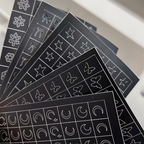 Flower Nail Stencils Stickers for Nail Art Hollow Nail Guides Decals Templates Supplies