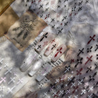 Stickers with Rhinestones - Pre-set Gems Cross Self-Adhesive Gothic Dark Romance Decals for Nail Art Decoration