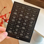 Snake Nail Stencils Stickers for Nail Art Hollow Nail Guides Decals Templates Supplies