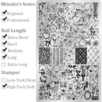 Bow Stamping Plate - Collage Cute Style Nail Art for DIY Manicure Salon Design Supplies Tools