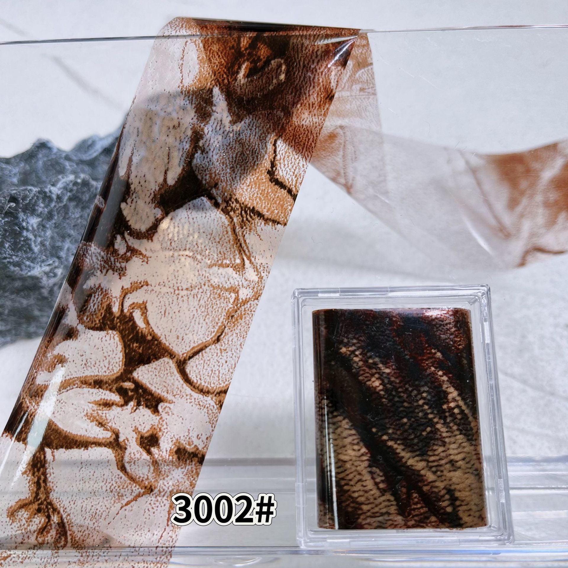 Animal Pattern Foil Transfer - 1 Roll with Box Snake Leopard Nail Art Metallic Laser Colorful Prints Decals for DIY Decorations Supplies Design