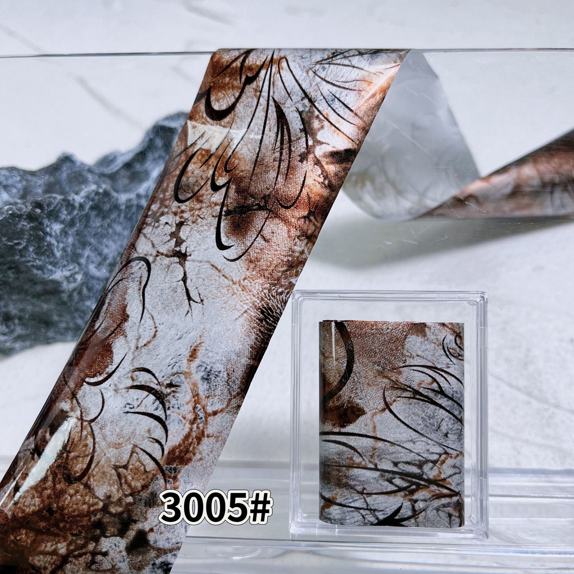 Animal Pattern Foil Transfer - 1 Roll with Box Snake Leopard Nail Art Metallic Laser Colorful Prints Decals for DIY Decorations Supplies Design