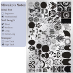 Cute Collage Stamping Plate - Korean style Nail Art for DIY Manicure Salon Design Supplies Tools