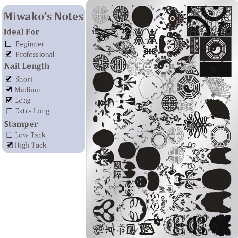 Cute Collage Stamping Plate - Korean style Nail Art for DIY Manicure Salon Design Supplies Tools