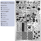 Cute Collage Stamping Plate - Korean style Nail Art for DIY Manicure Salon Design Supplies Tools