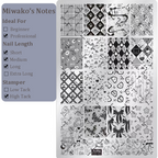 Cute Collage Stamping Plate - Korean style Nail Art for DIY Manicure Salon Design Supplies Tools