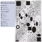 Cute Collage Stamping Plate - Korean style Nail Art for DIY Manicure Salon Design Supplies Tools