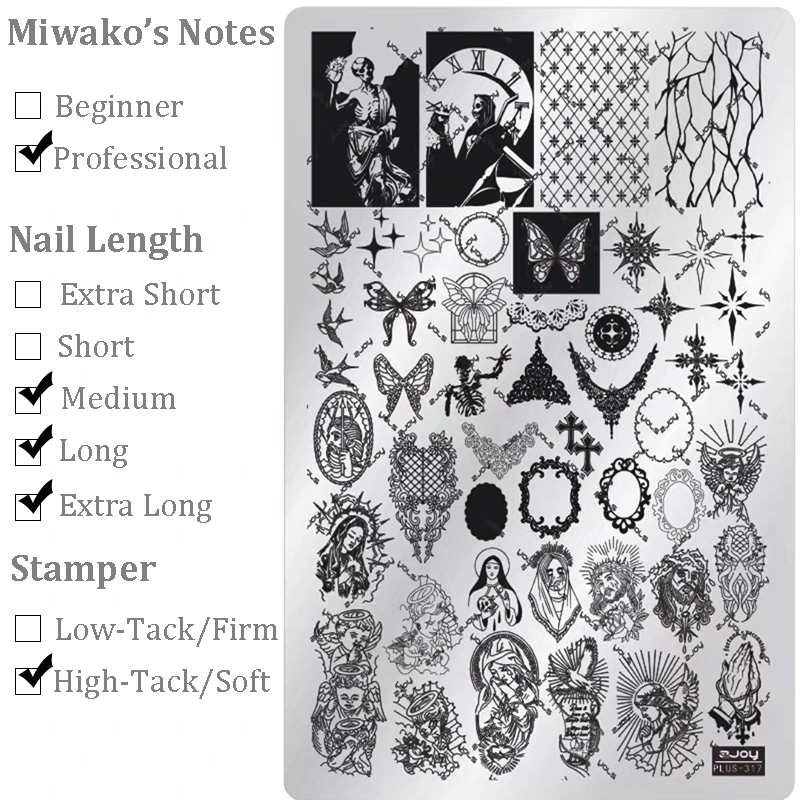 Halloween theme Nail Art Stamping Plate for DIY Manicure Salon Design Supplies Tools