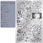 Ocean-themed Stamping Plate -Vacation style Nail Art for DIY Manicure Salon Design Supplies Tools